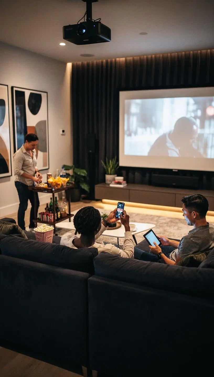 Minimalist home interior showcasing organized, clutter-free space