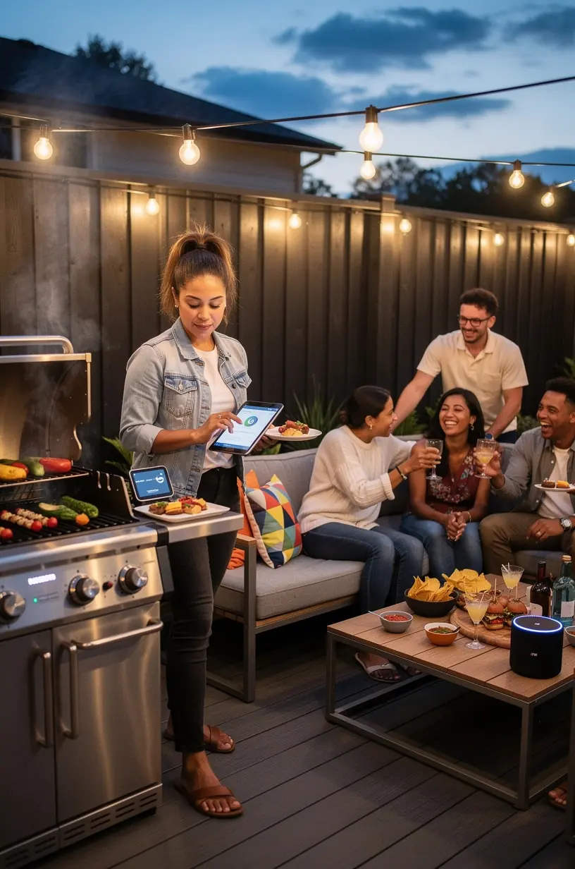 Voice control technology in home automation settings.